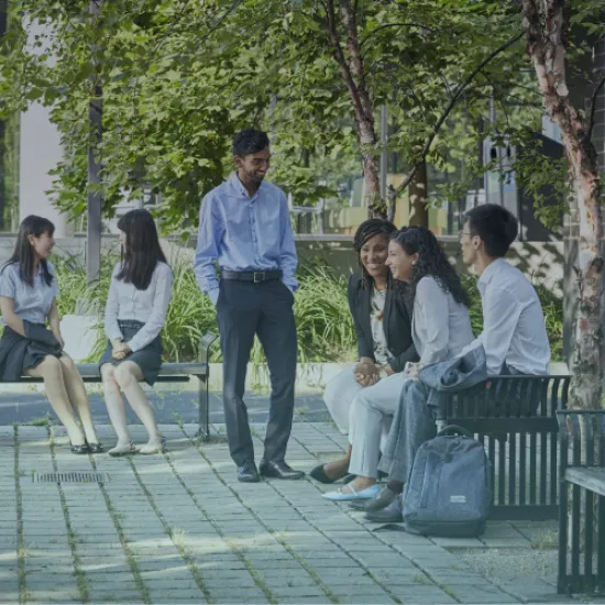 MMPA students outside of class socializing