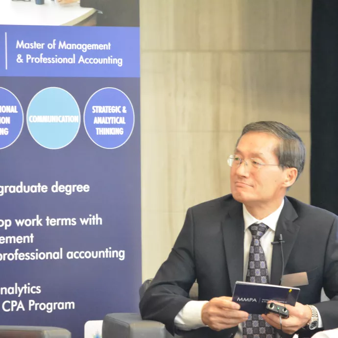 Associate Director of the MMPA Program Yue Li speaking at the 2019 MMPA Conference