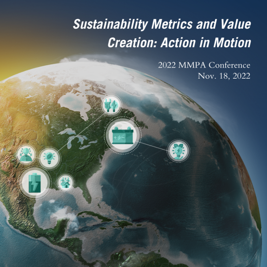 3D Model of the earth with ESG and sustainability concept icons above North America
